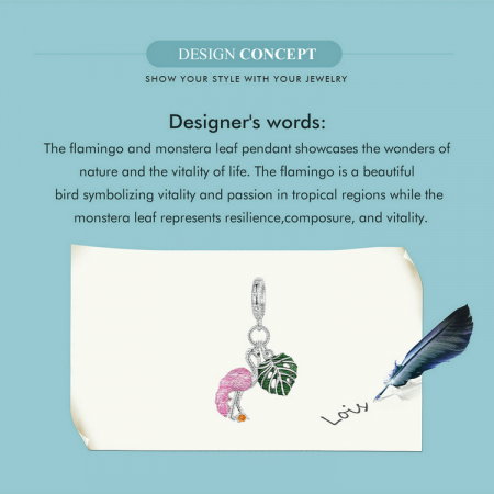 Pandantiv argint Flamingo [14]