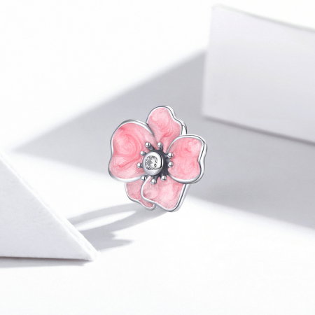 Pandantiv argint floare roz [1]