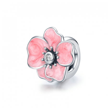 Pandantiv argint floare roz [0]