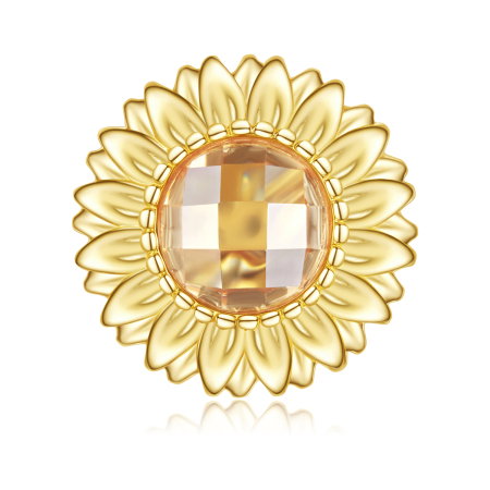 Pandantiv argint floarea soarelui cu Zirconia