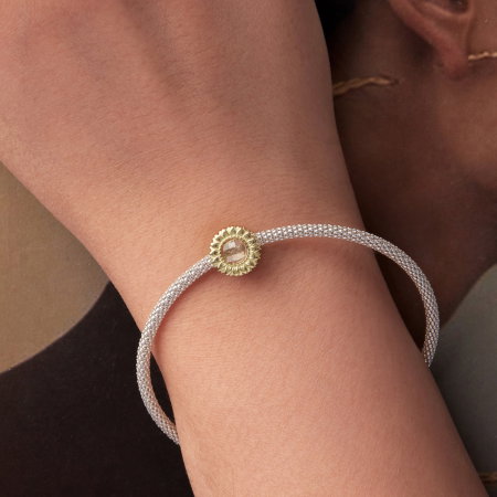 Pandantiv argint floarea soarelui cu Zirconia [1]