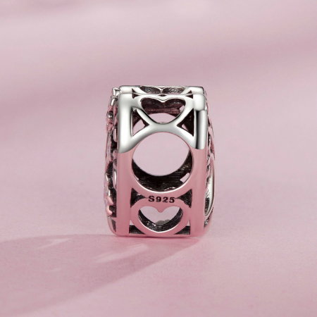 Pandantiv argint inimioara cu floarea vietii [3]