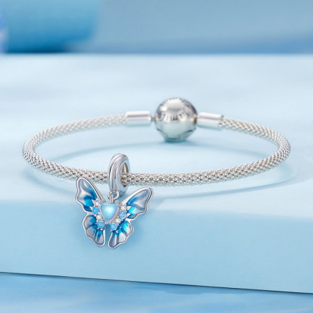 Pandantiv argint fluturas albastru [2]