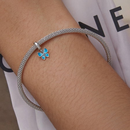 Pandantiv argint fluture albastru [5]