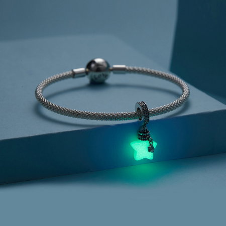 Pandantiv argint fosforescent cu steluta [3]