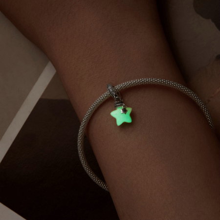 Pandantiv argint fosforescent cu steluta [9]