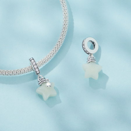 Pandantiv argint fosforescent cu steluta [6]