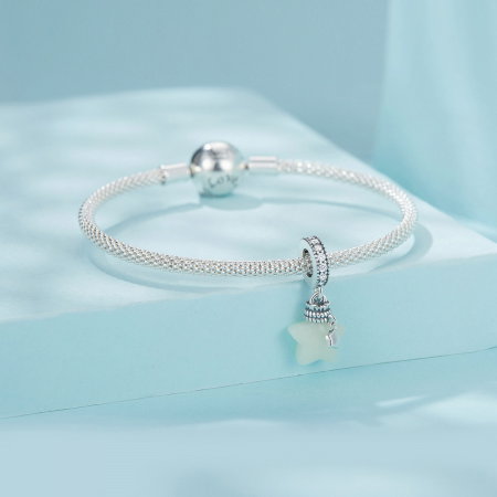 Pandantiv argint fosforescent cu steluta [5]