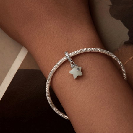 Pandantiv argint fosforescent cu steluta [8]