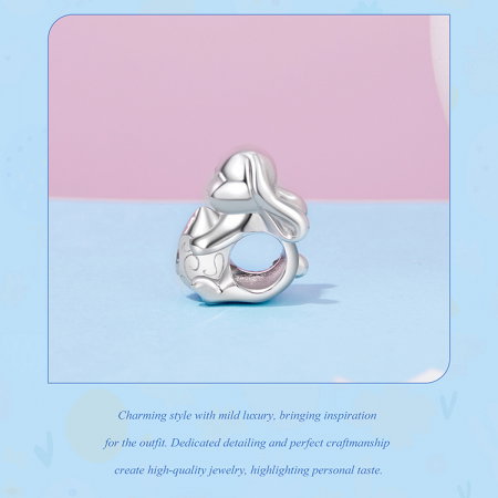 Pandantiv argint iepuras cu ou de Paste [14]