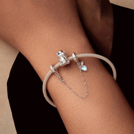 Pandantiv argint iepuras cu ou de Paste [16]