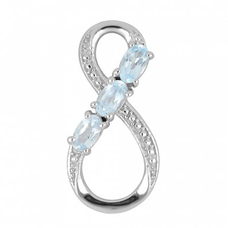 Pandantiv argint Infinity cu topaz - PVA0012 [0]