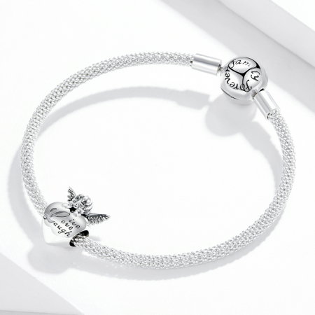 Pandantiv argint inimioara cu ingeras [2]