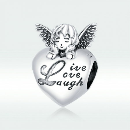 Pandantiv argint inimioara cu ingeras [4]