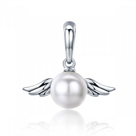 Pandantiv argint ingeras cu perla