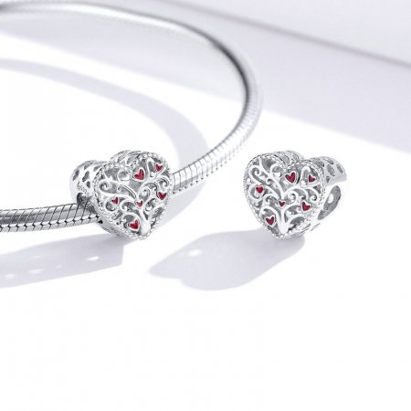 Pandantiv argint inima cu copacul vietii [3]