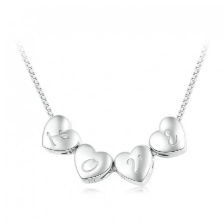 Pandantiv argint inima cu litera L [3]