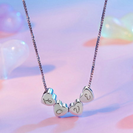 Pandantiv argint inima cu litera L [5]