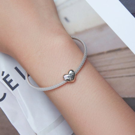 Pandantiv argint inima cu pisicuta [5]