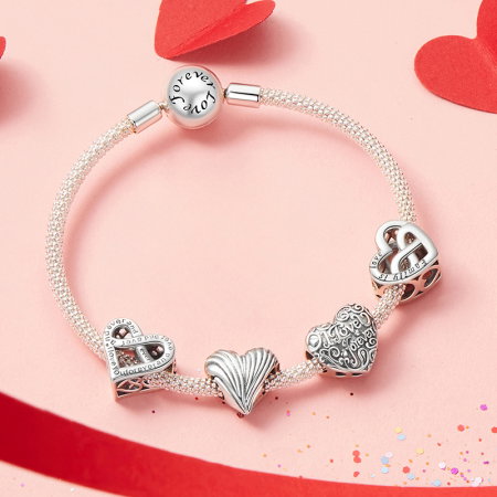 Pandantiv argint inima Love Forever [16]