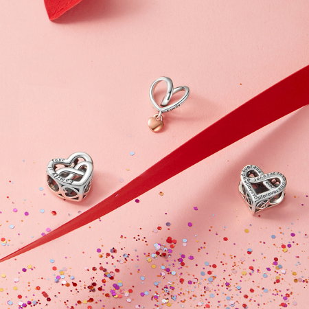 Pandantiv argint inima Love Forever [4]