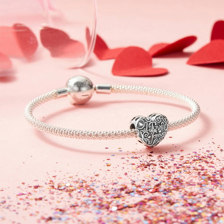 Pandantiv argint inima Love Forever [6]