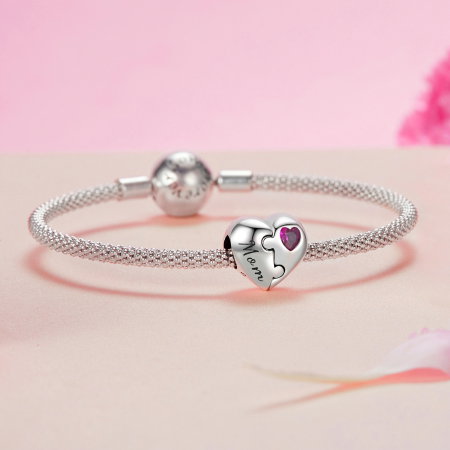 Pandantiv argint Inima Puzzle [4]