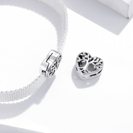 Pandantiv argint inima si copacul vietii [2]