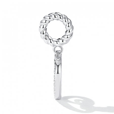 Pandantiv argint inima si litera A [2]