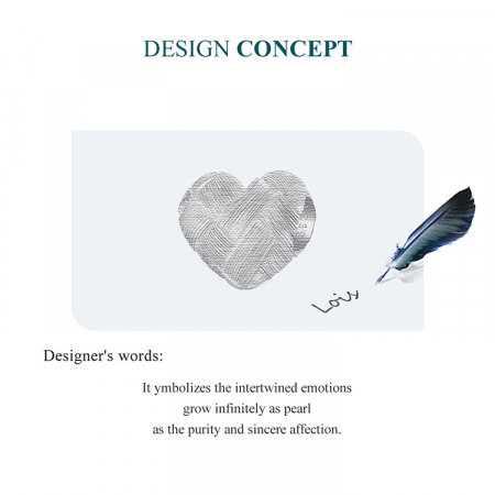 Pandantiv argint inima tesuta [6]