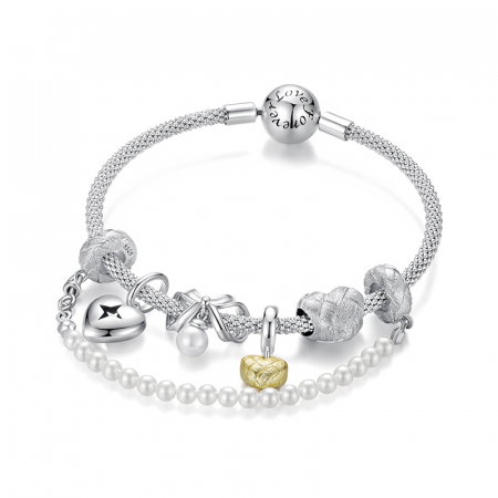 Pandantiv argint inima tesuta [11]