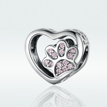 Pandantiv argint inimioara cu labute [5]