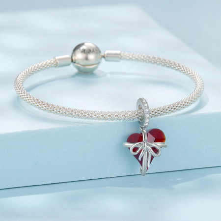 Pandantiv argint inimioara si fundita [6]