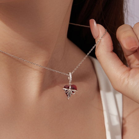 Pandantiv argint inimioara si fundita [4]