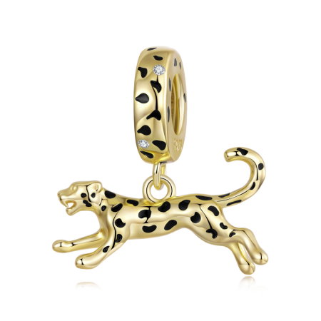 Pandantiv argint leopard cu Zirconia