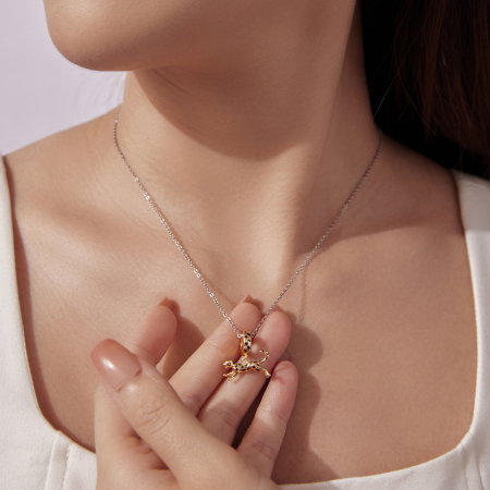 Pandantiv argint leopard cu Zirconia [3]