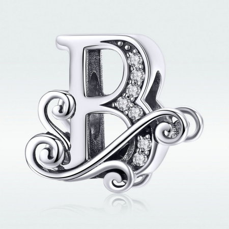 Pandantiv argint litera B [8]