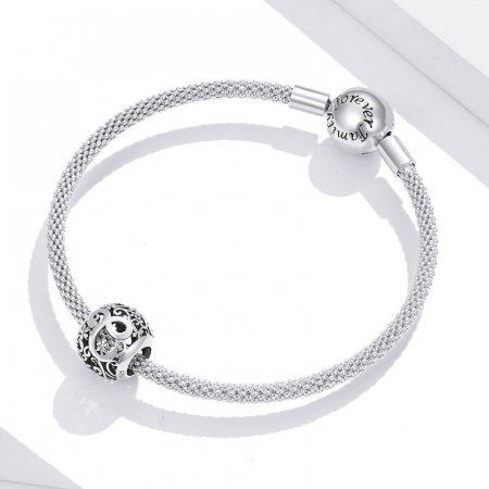 Pandantiv argint litera C floral [2]