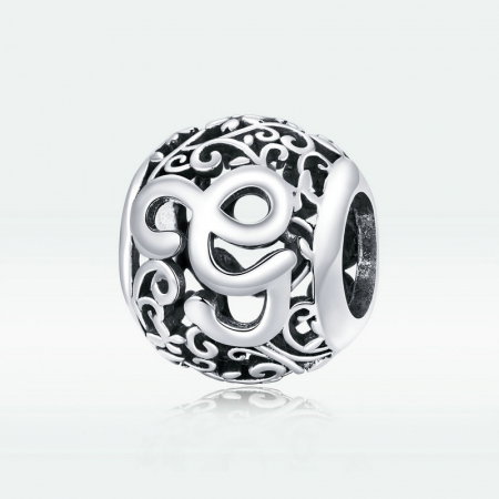 Pandantiv argint litera G floral [1]