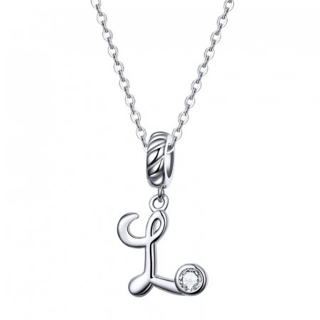 Pandantiv argint litera L cu zirconiu [2]