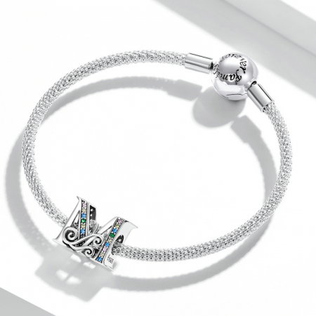 Pandantiv argint litera M [3]