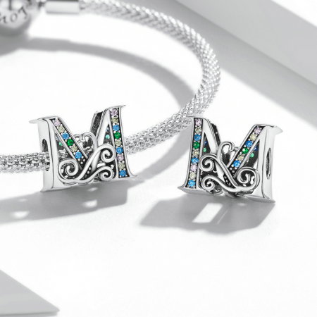 Pandantiv argint litera M [5]