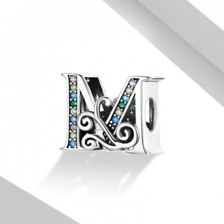 Pandantiv argint litera M [2]