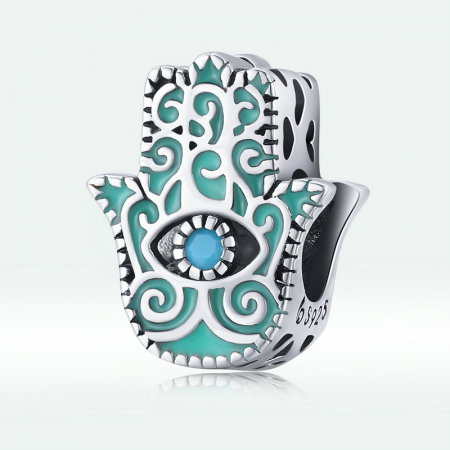 Pandantiv argint  mana lui Fatima si ochi de deochi [4]