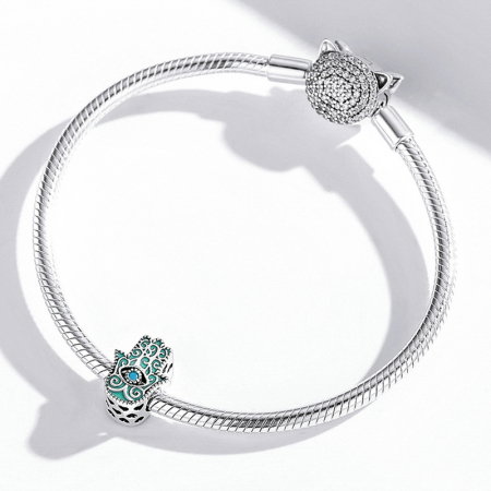 Pandantiv argint  mana lui Fatima si ochi de deochi [2]