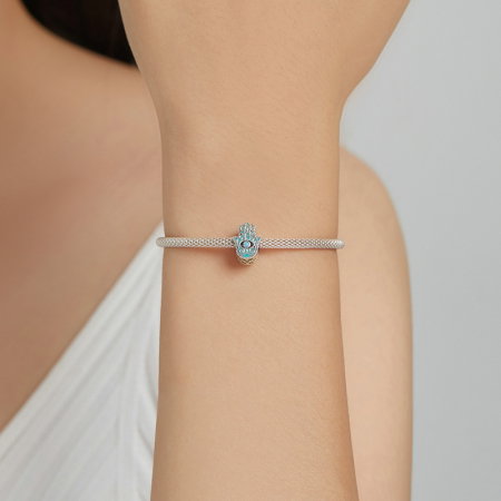 Pandantiv argint  mana lui Fatima si ochi de deochi [1]