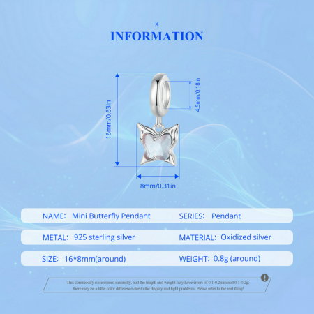 Pandantiv argint fluturas [17]
