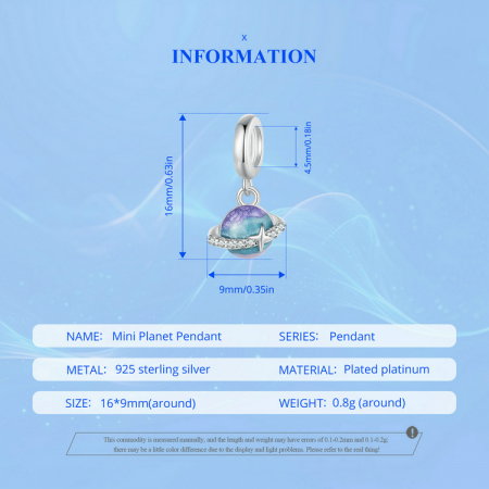 Pandantiv argint mini planeta [17]