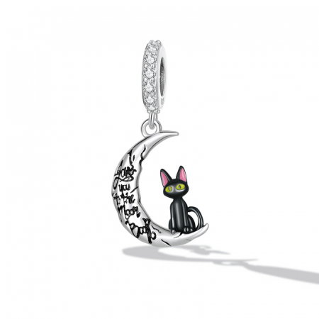 Pandantiv argint mooncat [1]