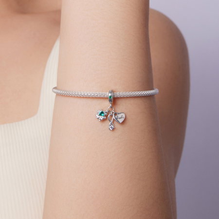 Pandantiv argint Norocos cu Trifoi cu Patru Foi [4]